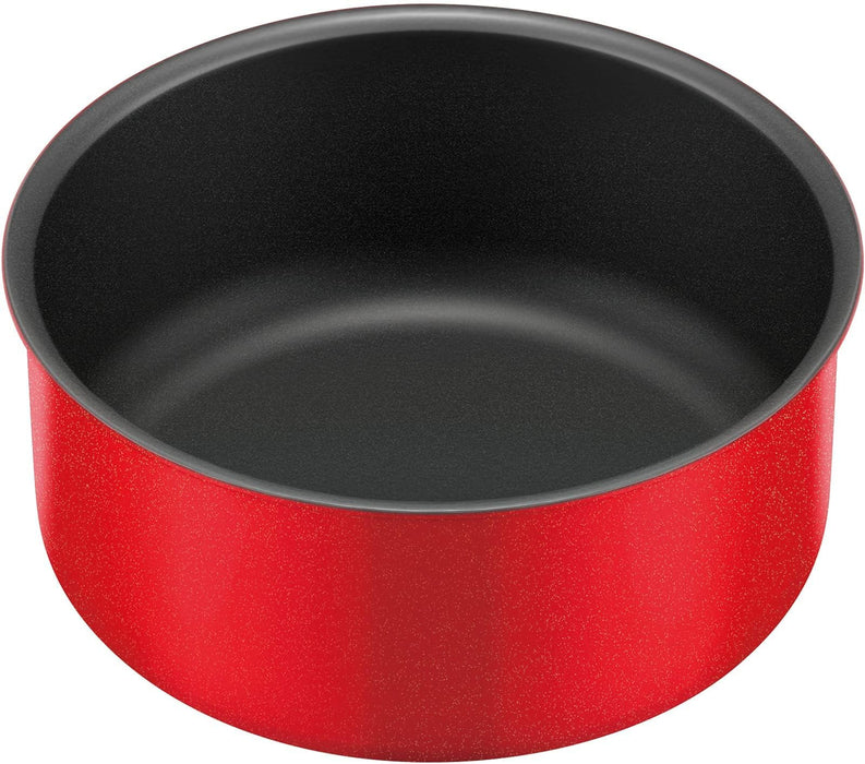 Thermos Durable Gas Stove 18cm Bright Red Pot with Removable Handle Koc-018