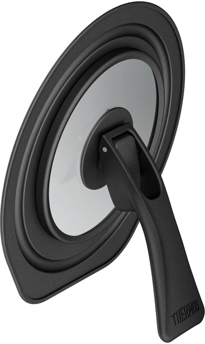 Thermos Black Folding Pot and Pan Lid 16cm Compatible - KLF-001 BK