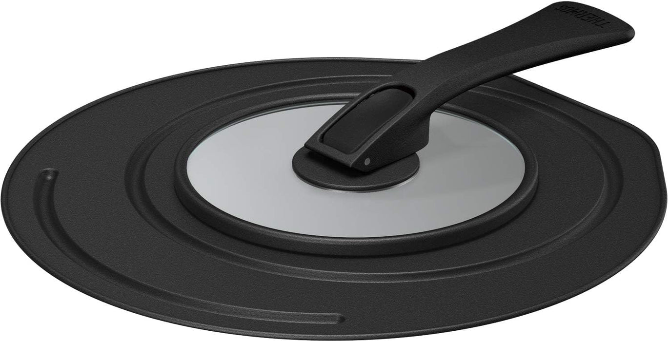 Thermos 20/24cm Compatible Black Frying Pan Lid with Stand - KLC-001 BK