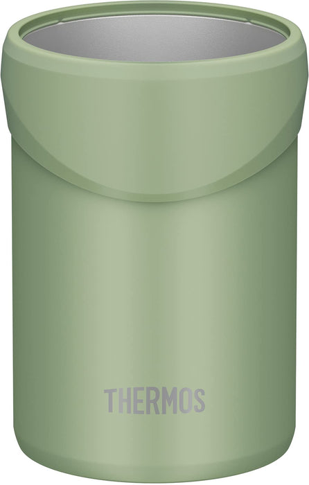 Thermos JDU-350 KKI Insulated Can Holder Khaki 2-Way for 350ml Cans