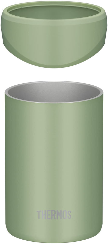 Thermos JDU-350 KKI Insulated Can Holder Khaki 2-Way for 350ml Cans