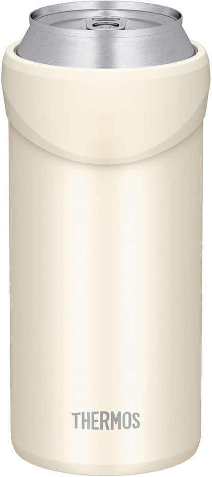 Thermos White Insulated Can Holder for 500ml Cans JDU-500 WH 2-Way Type