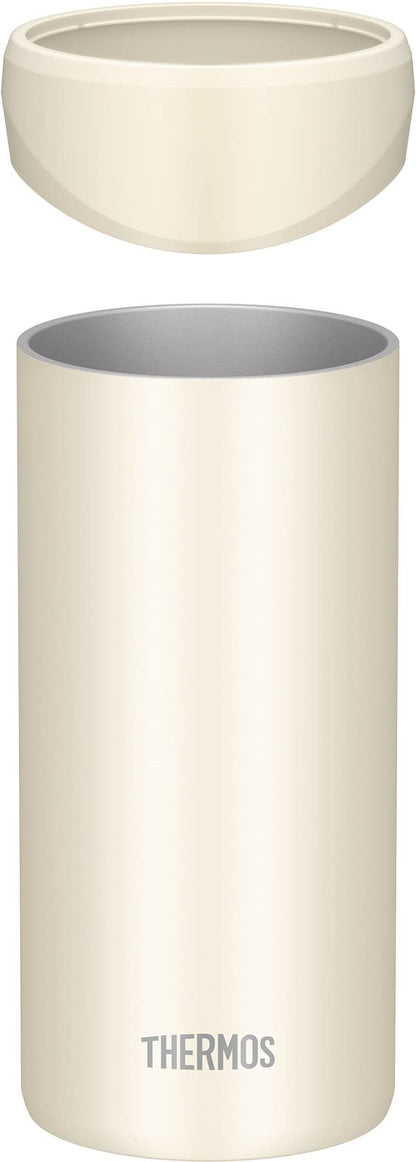 Thermos White Insulated Can Holder for 500ml Cans JDU-500 WH 2-Way Type