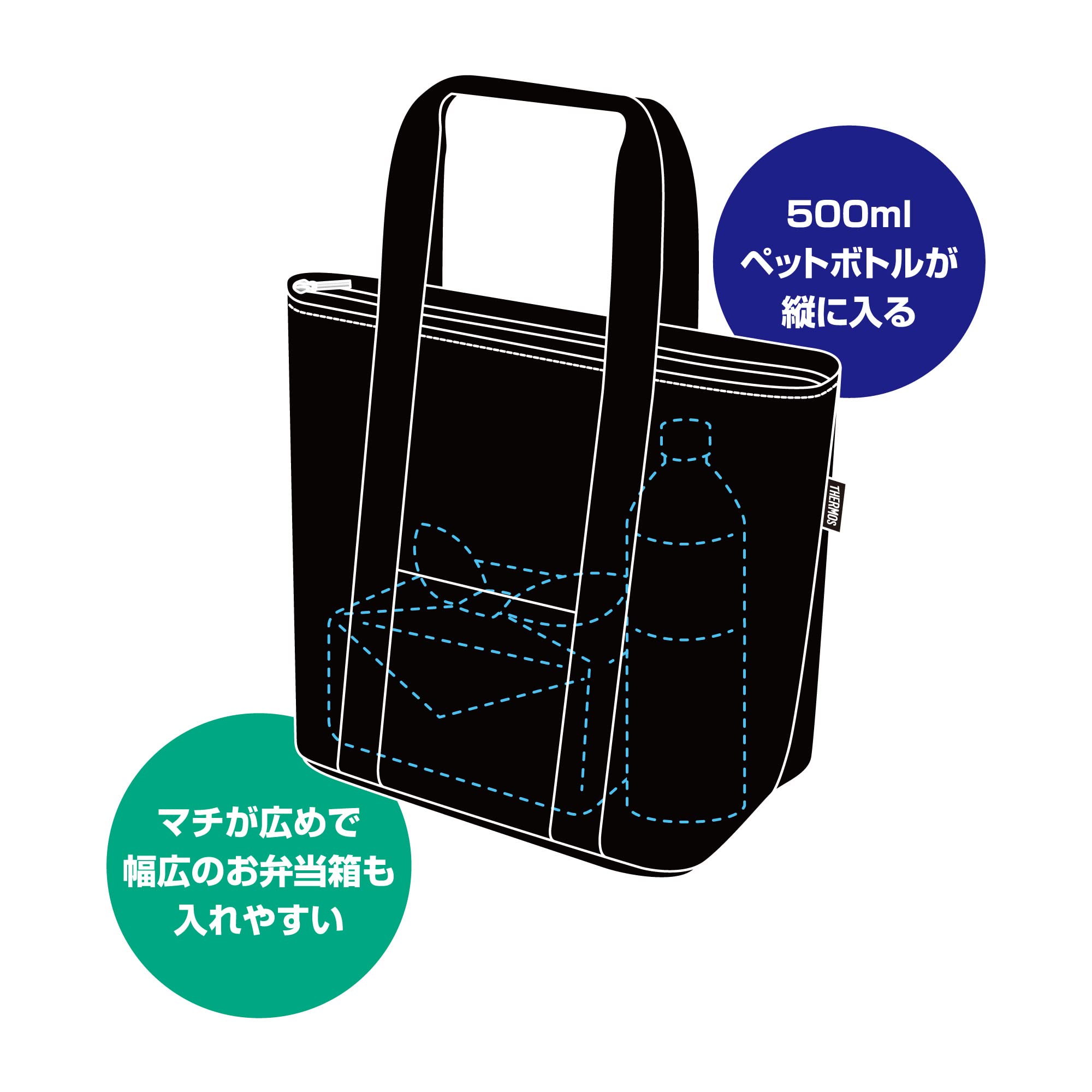 Thermos 7L Mickey Black Insulated Lunch Bag Rff-007Ds Bk by Thermos