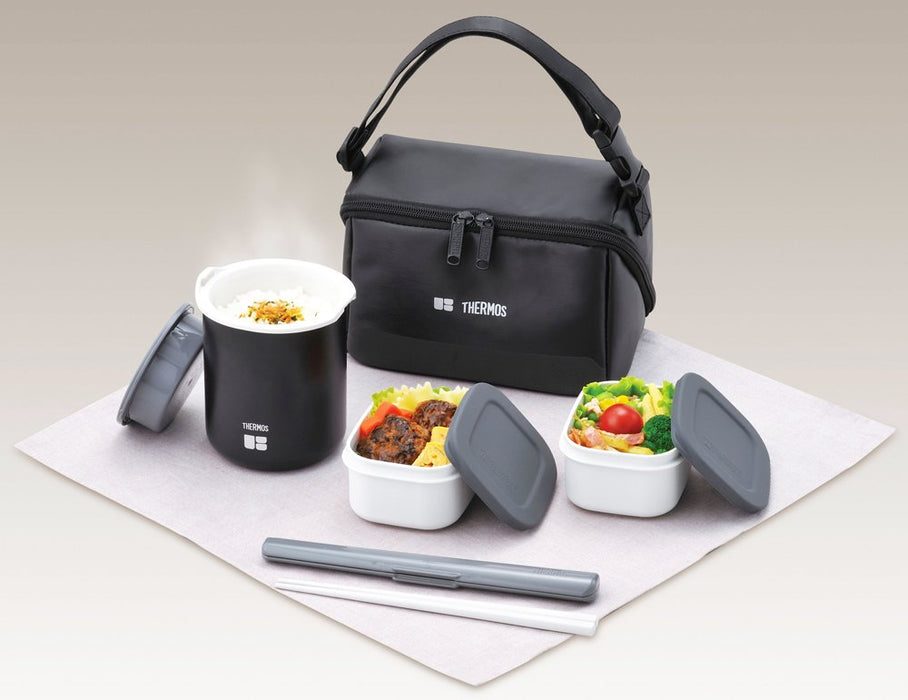 Thermos 0.8 Go Black Insulated Lunch Box Dbq-361 Bk - Premium Meal Storage