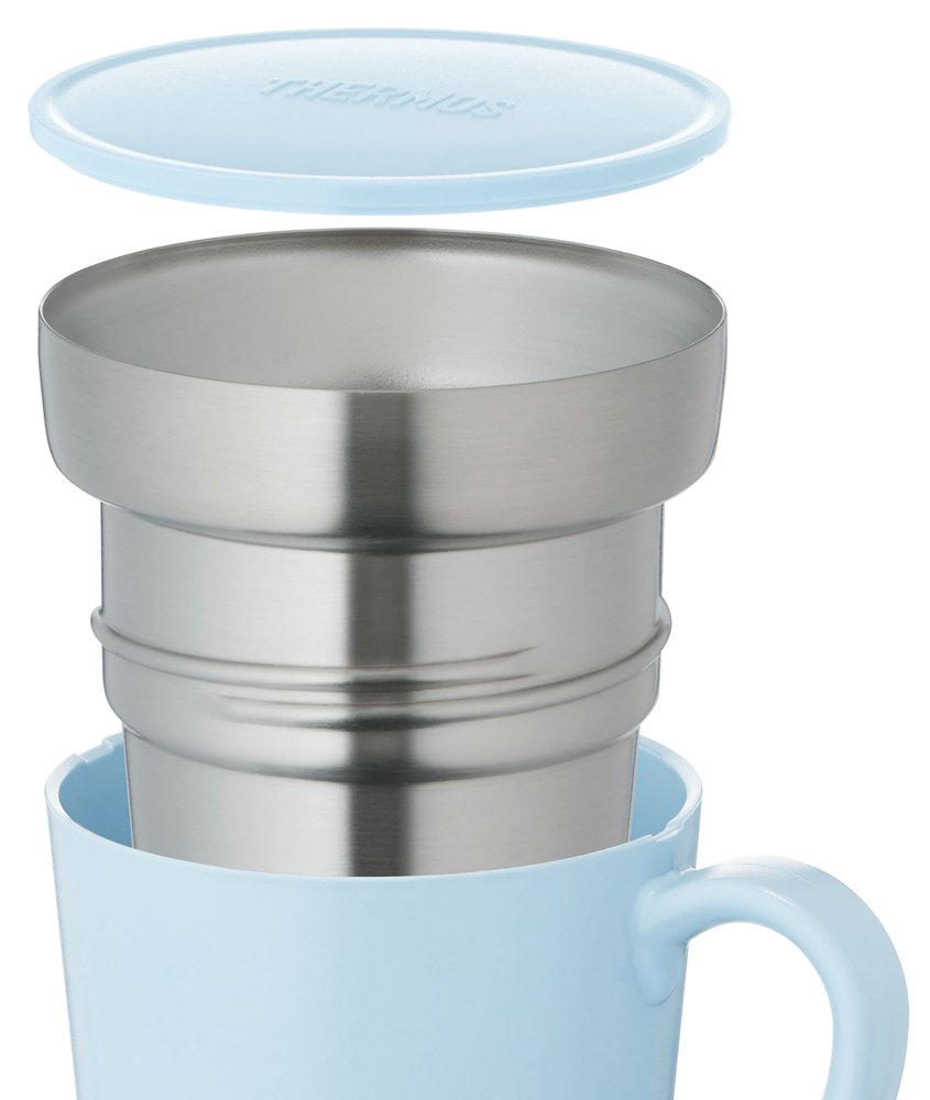 Thermos JDC-351LB Light Blue Insulated Mug 350ml Capacity