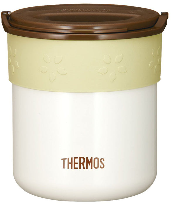 象牙色 Thermos 保溫 0.6 杯米飯容器 - Jbp-250 型號