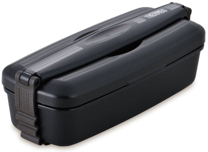 Thermos 2 Tier 900ml Fresh Lunch Box in Black Gray - Djb-905W Bkgy
