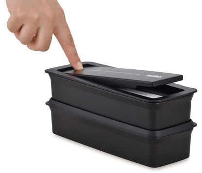 Thermos 2 Tier Fresh Lunch Box 980ml Black DJS-980W BK