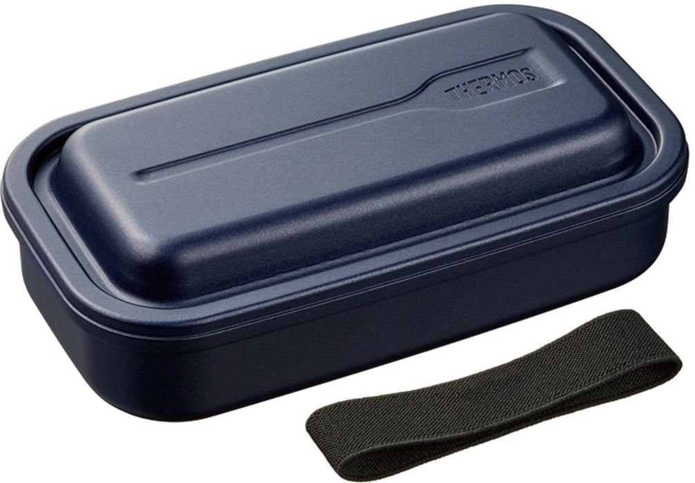 Thermos Navy Aluminum Lunch Box 800ml with Inner Fluorine Coating DAA-800 NVY
