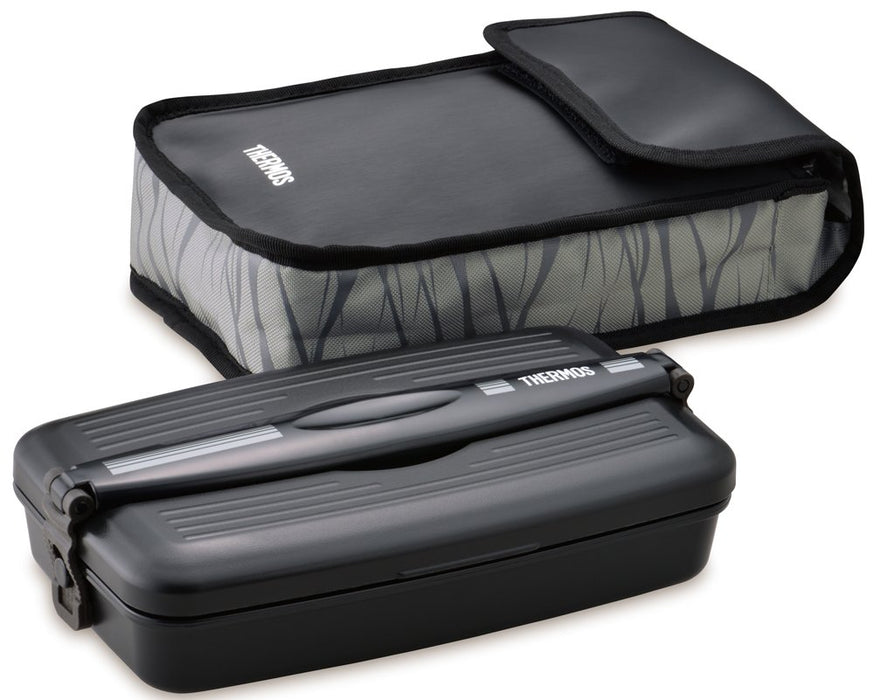 800ml Thermos Lunch Box in Black Gray - Thermos Fresh Insulated Djb-805 Bkgy