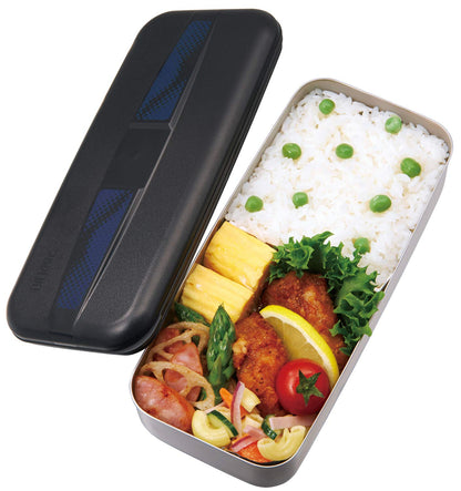 Thermos Black Stainless Steel Lunch Box Fresh 700ml DSD-703 Bk-Pt