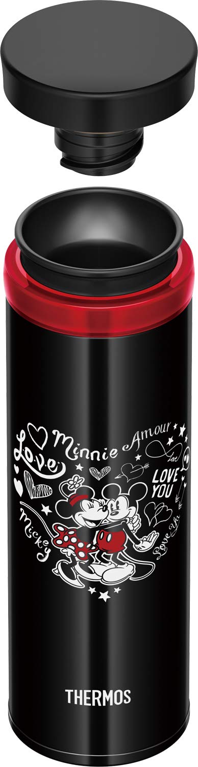 Thermos Disney Mobile Mug 350ml Vacuum Insulated Black & Red Screw Type JNO-352DS BKR