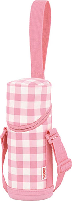 Thermos Pink Check 350-400Ml Bottle Pouch with Strap - APG-350 P-Ch Series