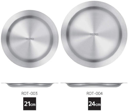 Thermos Outdoor Series 24cm Stainless Steel Plate Model Rot-004 S