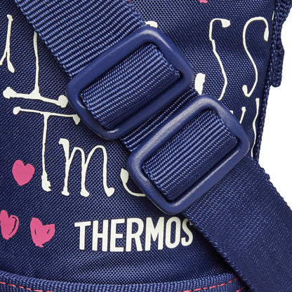 Thermos 2-Way Bottle Replacement Parts with Handy Pouch in Navy Heart Design