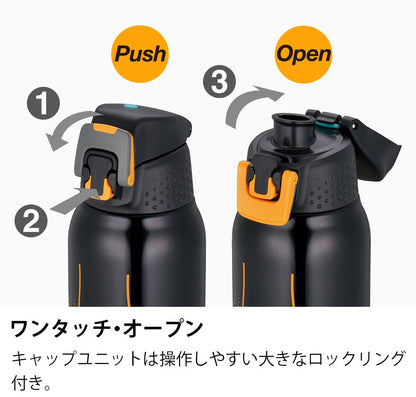 Thermos Sports Bottle Replacement Cap with Gasket for FFZ-500F/800F/1000F Black Gradient