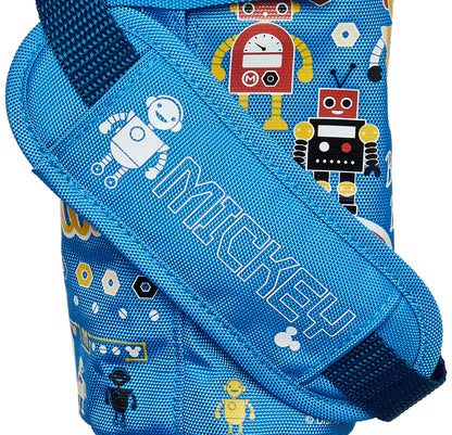 Thermos FHL-402F Replacement Parts Blue Red Straw Bottle With Handy Pouch