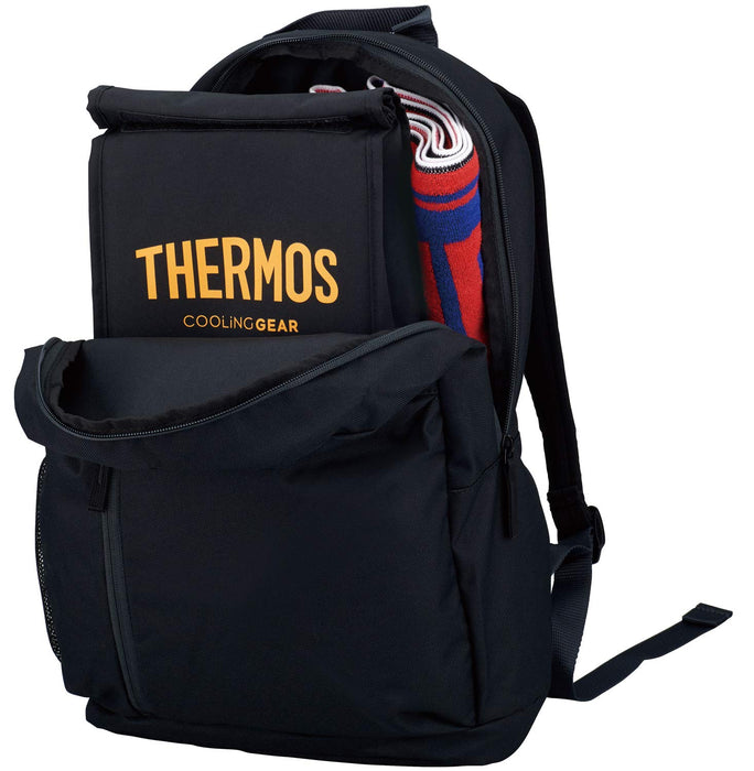 Thermos 3L Black Orange Sports Cooler Bag with Ice Pack Rey-003 Bkor