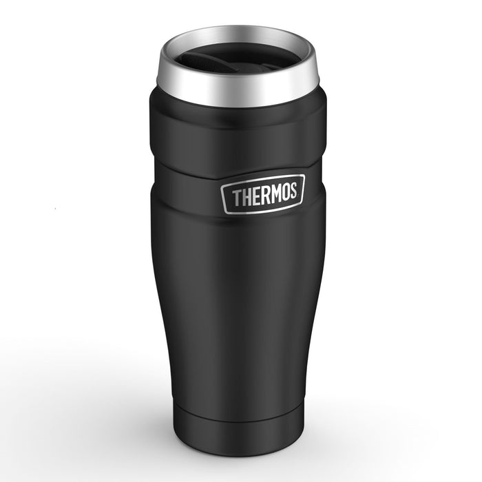 Thermos Stainless King Black Travel Tumbler Compact 16-Ounce/450ml Capacity