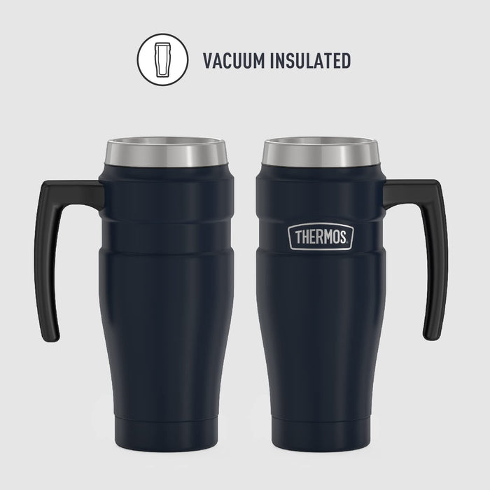 Thermos Stainless King 16Oz Vacuum Insulated Travel Mug in Matte Blue