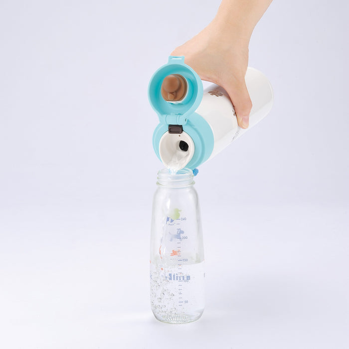 Thermos Jnx-500Ds 淺藍色不鏽鋼奶瓶，用於配製配方奶