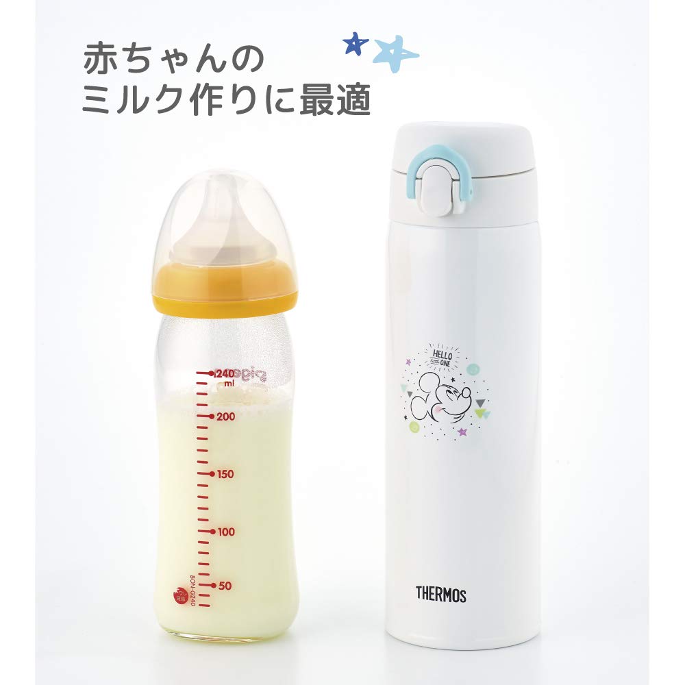 Thermos Jnx-501Ds Disney Mickey Stainless Steel 500ml Milk Preparation Bottle - Blue White