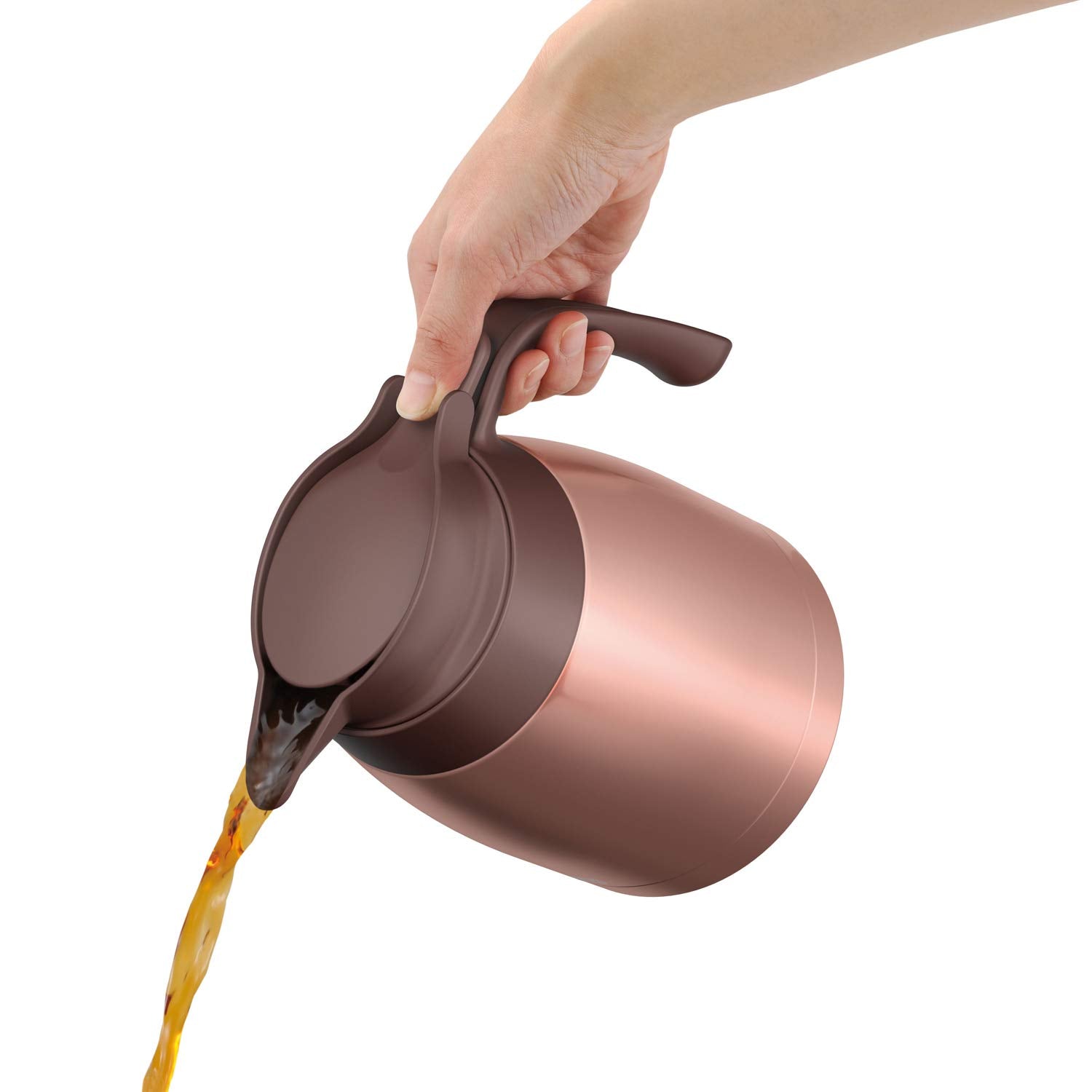 Thermos 1L Bronze Stainless Steel Pot Model Ttb-1000 Bz