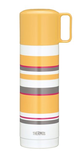 Thermos Yellow Stainless Steel Slim 0.5L Bottle - Fej-503