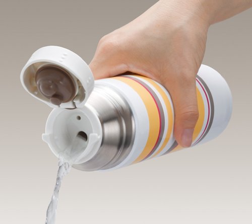 Thermos Yellow Stainless Steel Slim 0.5L Bottle - Fej-503