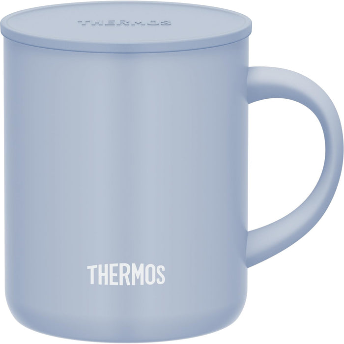Thermos 350毫升不鏽鋼真空保溫杯灰藍色