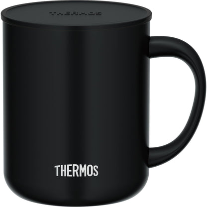 Thermos 450ml Insulated Stainless Steel Vacuum Mug in Smoke Black JDG-452C