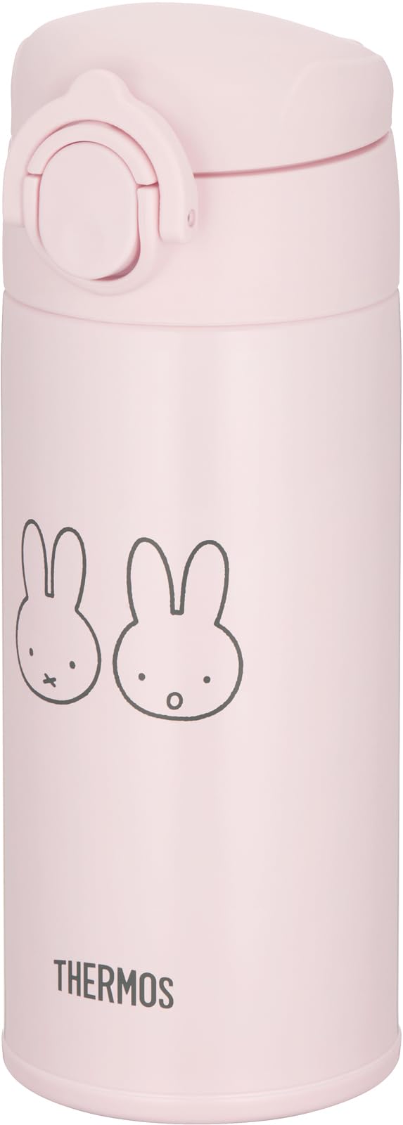 Thermos 350ml Stainless Steel Water Bottle Miffy Design Light Pink