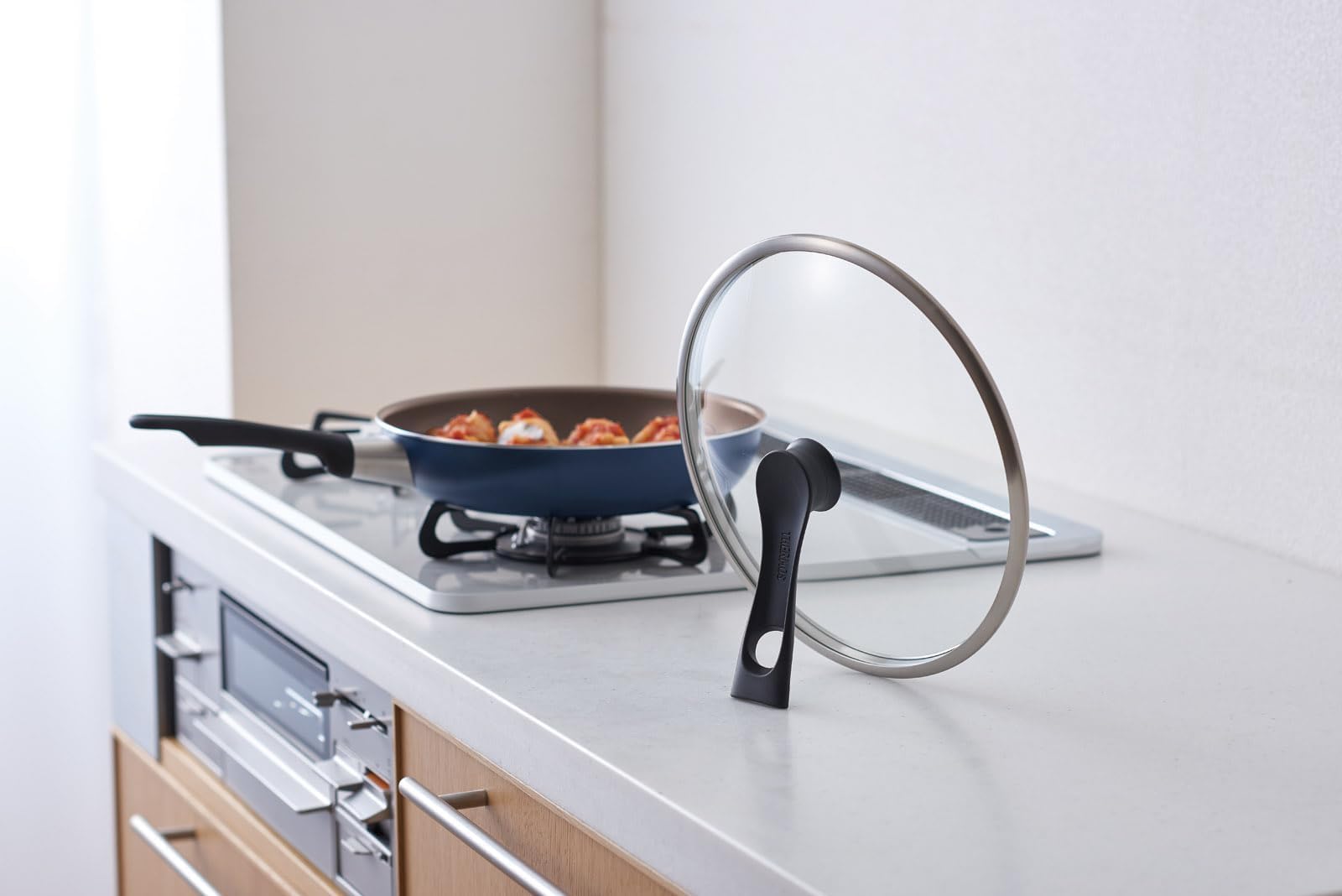 Thermos 24cm Black Glass Lid Compatible Stand-Type KLH-024 BK Model