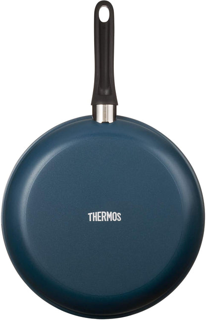 Thermos 24Cm Stir-Fry Pan Durable Lightweight Model Kfd-024D for Gas Stove - Navy