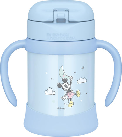 Thermos Disney Mickey Mouse Vacuum Baby Straw Mug 250ml Pastel Blue