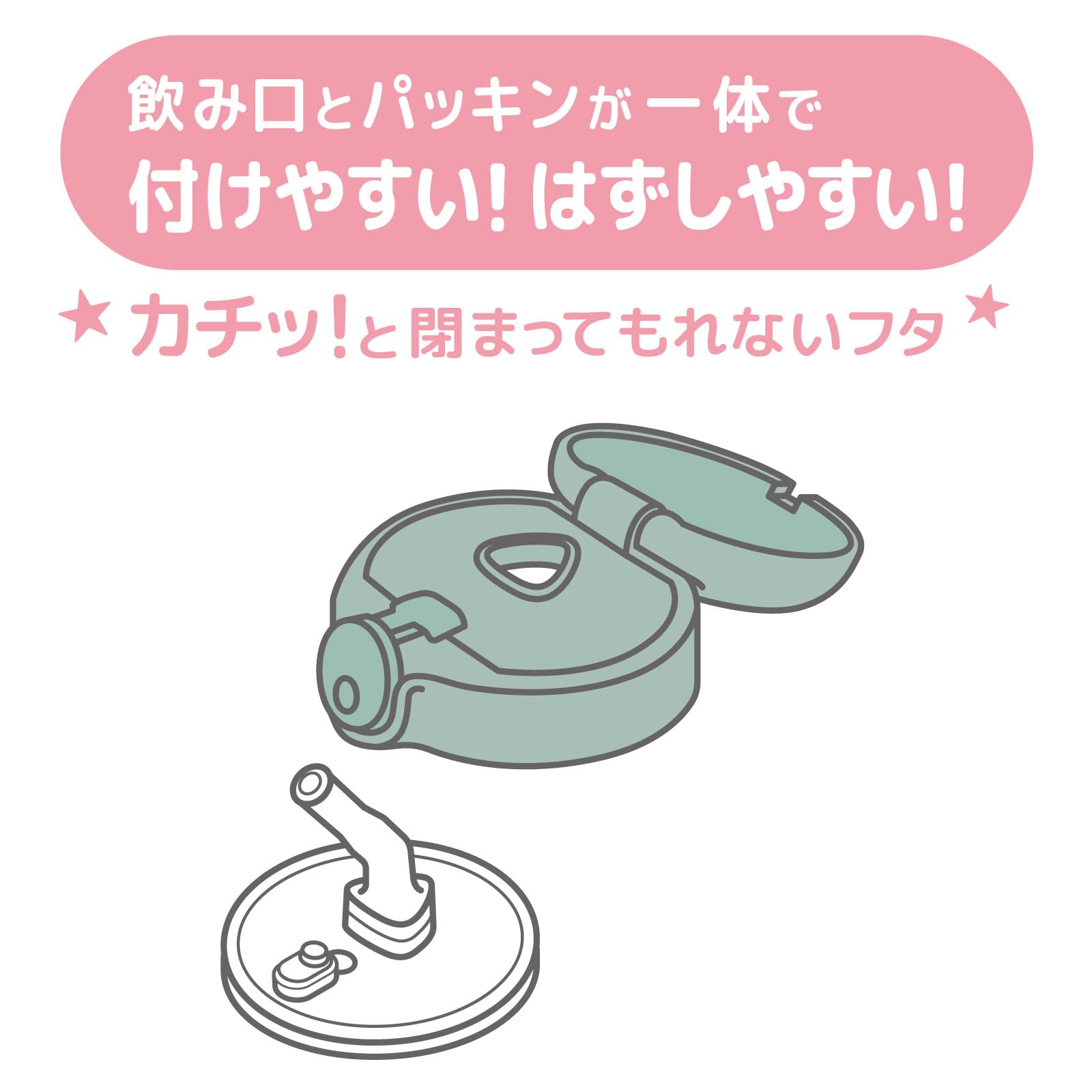 Thermos Vacuum Baby Straw Mug 350Ml Mint Keeps Drinks Cold FJT-350 Mnt