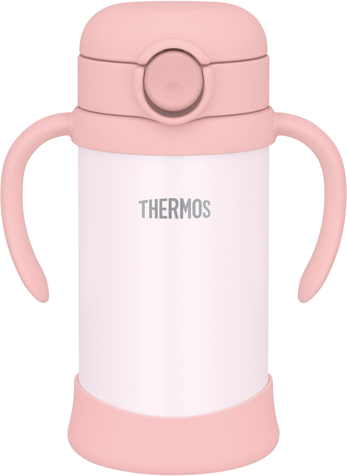 Thermos Baby Straw Mug 350Ml Peach Insulated Vacuum Cup