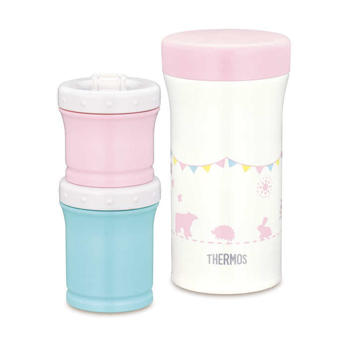 Thermos Baby Food Vacuum Flask Set Pink 130ml & 90ml Jbw-240 Model