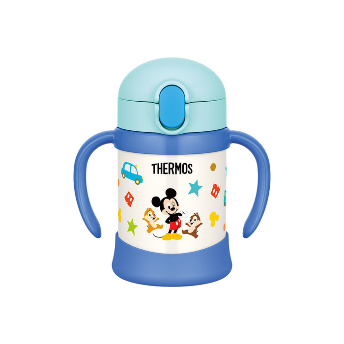 Thermos FHV-250DS Baby Straw Mug Vacuum Flask Suitable From 9 Months Light Blue