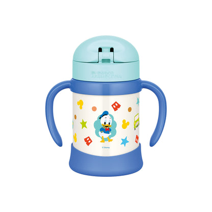 Thermos FHV-250DS Baby Straw Mug Vacuum Flask Suitable From 9 Months Light Blue