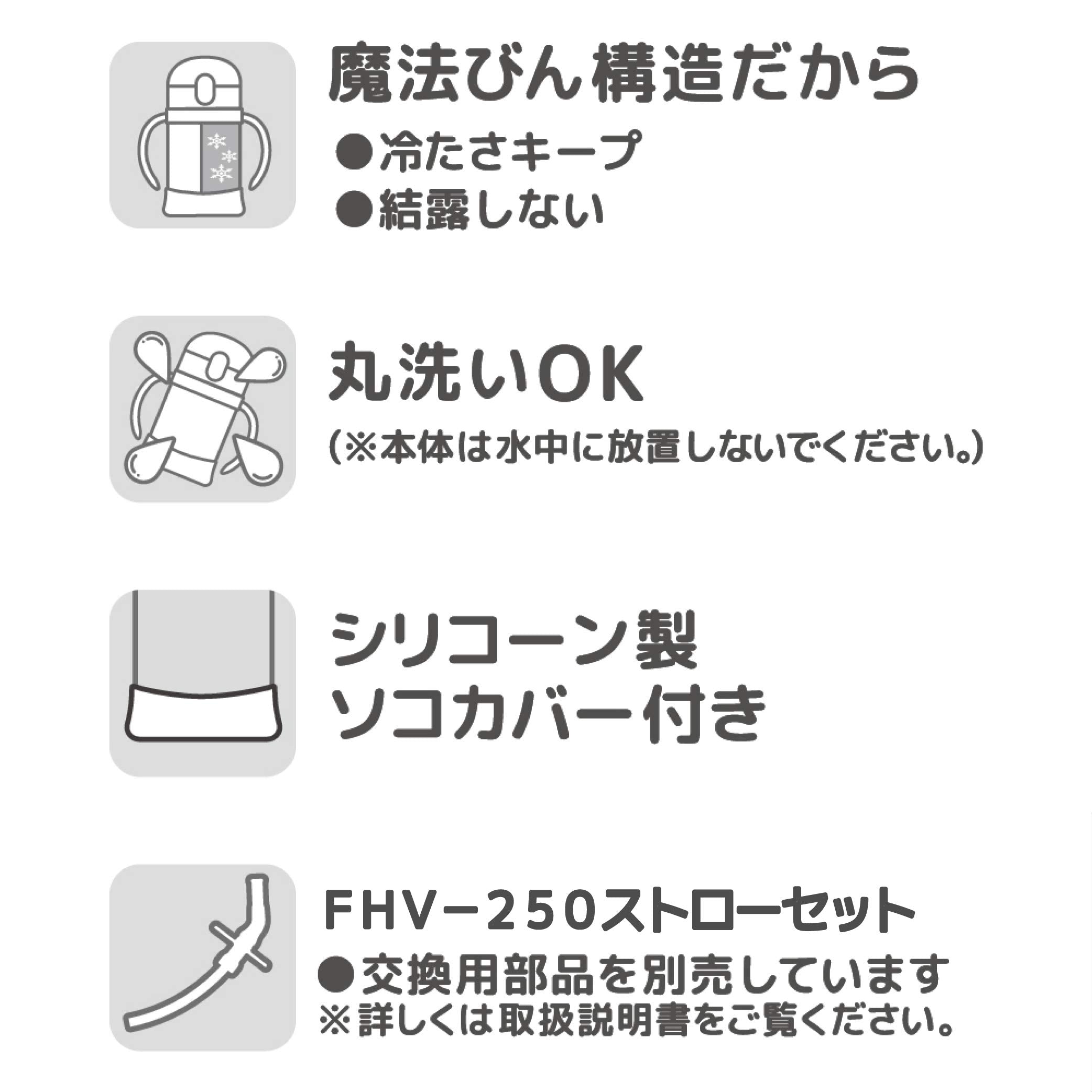 Thermos 250ml Miffy Vacuum Flask Baby Straw Mug Yellow