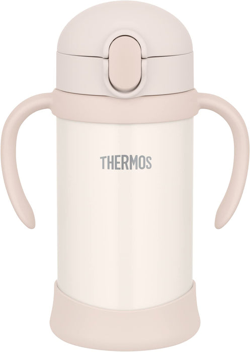 Thermos Beige Vacuum Flask Fjl-350 350ml Baby Straw Mug