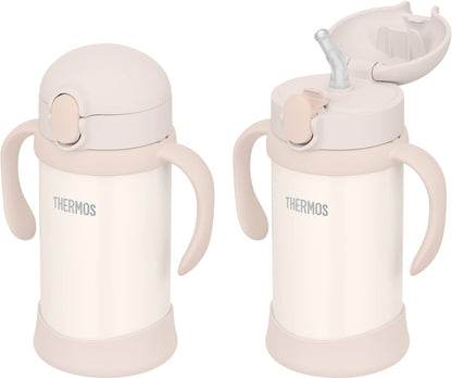 Thermos Beige Vacuum Flask Fjl-350 350ml Baby Straw Mug