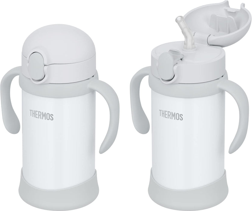 Thermos 350ml Baby Straw Vacuum Flask Mug in Gray