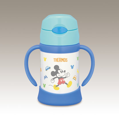 Thermos Mickey Light Blue Vacuum Insulated Baby Straw Mug for 9 Months and Up