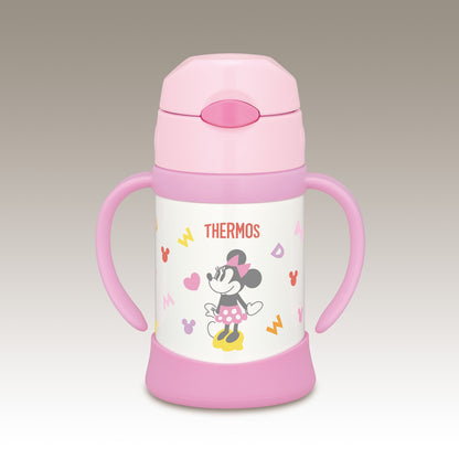 Thermos Light Pink Vacuum Insulated Baby Straw Mug Minnie For 9+ Months
