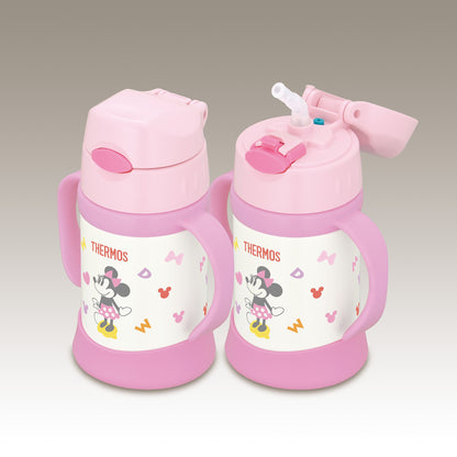 Thermos Light Pink Vacuum Insulated Baby Straw Mug Minnie For 9+ Months