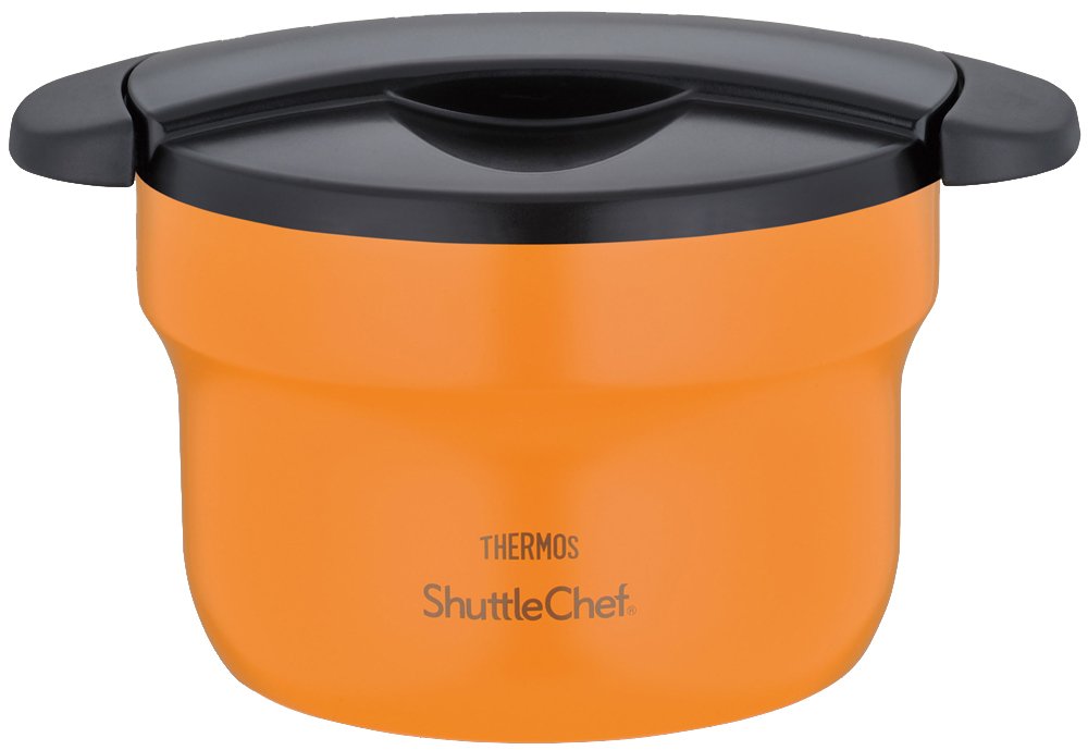 THERMOS Shuttle Chef グリル鍋 ホワイト/オレンジ Amazon｜THERMOS 真空保温調理器 シャトルシェフ 2.8L オフホワイト