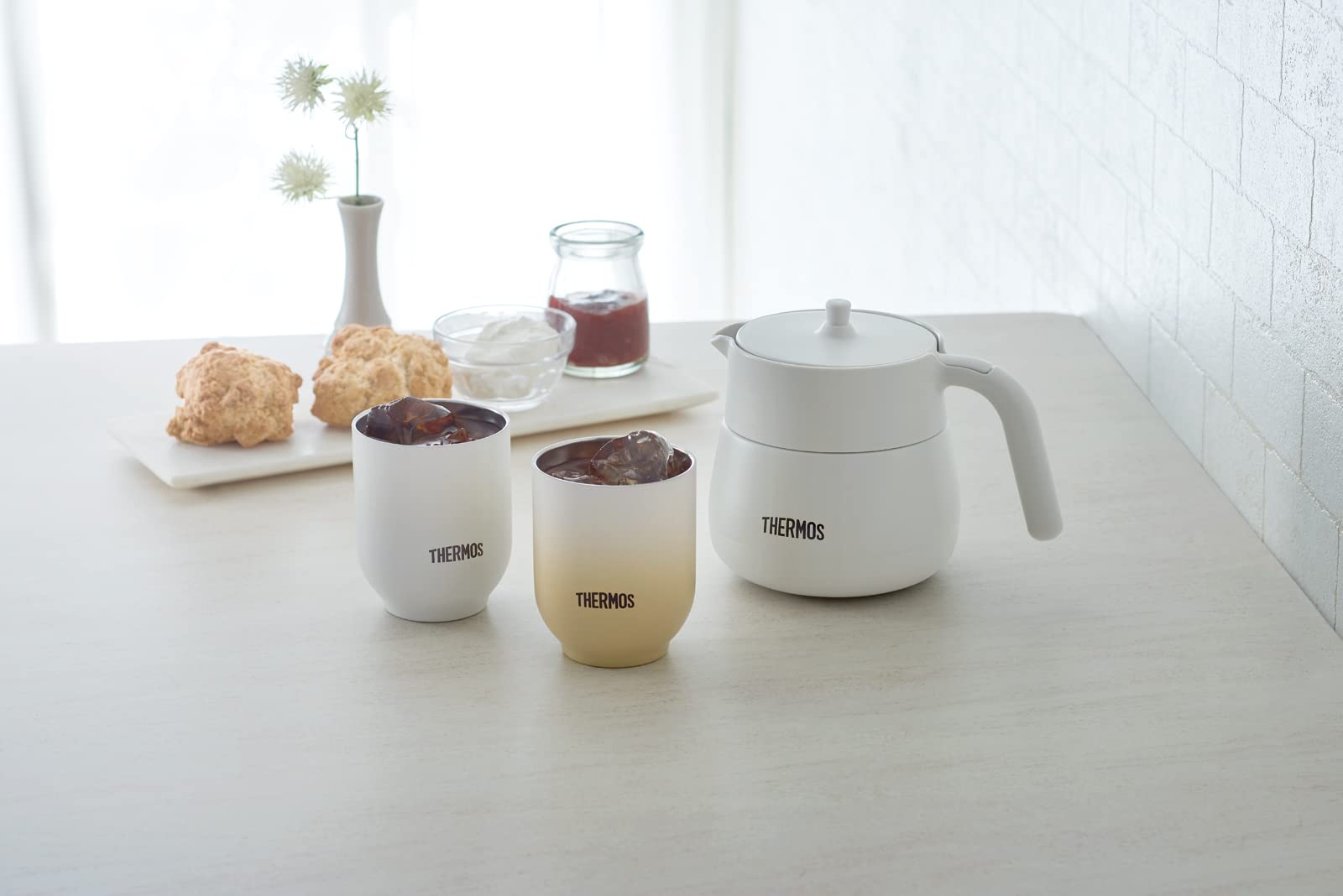 Thermos Beige Vacuum Insulated 240ml Teacup - Thermos Jdt-240 Be Model